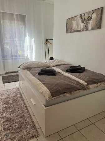 Bright vacation apartment in top location between Mainz & Wiesbaden Отели в г. Гинсхайм-Густавсбург