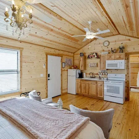Fancy Cabin Right on Main St!