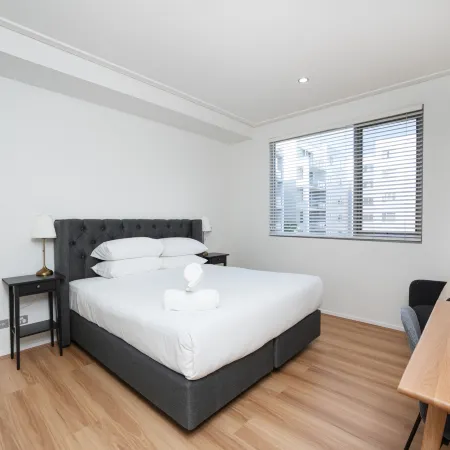 Modern 1-Bed Unit with Pool Views and Balcony