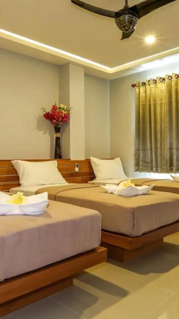 ห้องพักสำหรับ 3 คนพร้อมเครื่องปรับอากาศ