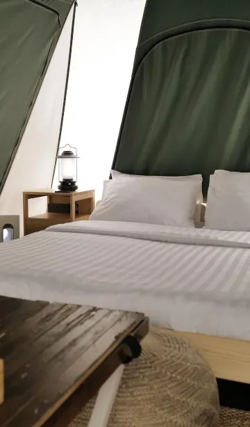 ห้องแกลมปิ้งพร้อมห้องน้ำส่วนตัว