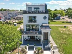 Modern Ludington Apartment Across from the Lake!