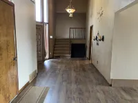 3,900 sq ft house with a big deck and a great view of the hills and canyon lake