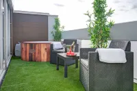 Das Penthouse - Jacuzzi - BBQ - Dachterrasse - Parkplatz - Panoramaausblick