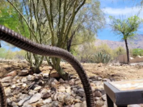 Modern & elegant desert highway with quick access to hiking!