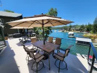 Bass Lakefront Luxury w/ Private Dock and Game/Bar Room