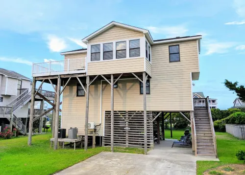 South Nags Head, Ocean View, 3Min Walk to Beach, Hot Tub, Sunrise & Sunset Views