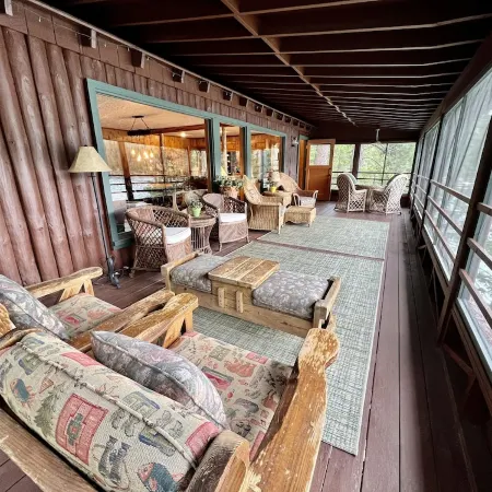 Pine View Cabin: Rustic Hayden Lake Cabin with Bunkhouse and Private Dock