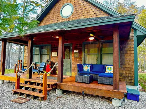 New Beautiful Lakefront Home on Belleau Lake! 500ft of Waterfront!