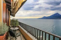 Flat Lake Garda with Very Panoramic View