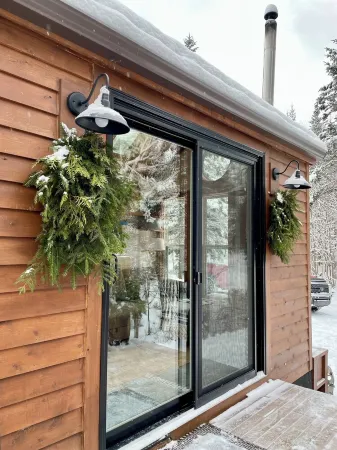 Private Brook-Side Tiny House in the Woods with Gazebo