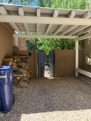 Luxurious and sanitized Studio, original adobe walls, wood floor, real sanctuary