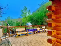 Boulder Run Log Cabin w/ Hot Tub and Pool