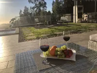 New building above the roofs of Calheta, absolute privacy with a heatable pool