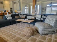 Luxury lake front retreat! Family and pet friendly with fishing access!