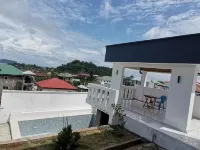 Modern one-rooms spacious apartment with pool, terrace,amazing sea and town view