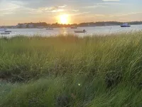 Quick walk to private beach from this brand new 3-bedroom cottage