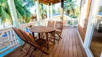 Charming Beachfront Cottage w/ Private Pool in Beautiful Sandy Bay, A/C and WiFi