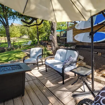 Waterfront Lake LBJ Cabin w/ Private Dock!