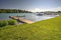 Waterfront Vandalia House w/ Dock on Donnell Lake! - 3-Star