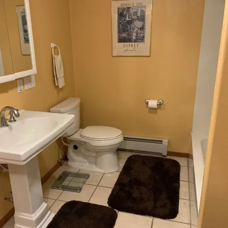1 bed, 1 bath, breakfast included, full kitchen, washer/dryer, and rental car.