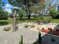 Quiet house surrounded by vineyards and overlooking the château. Hotels in Caillac