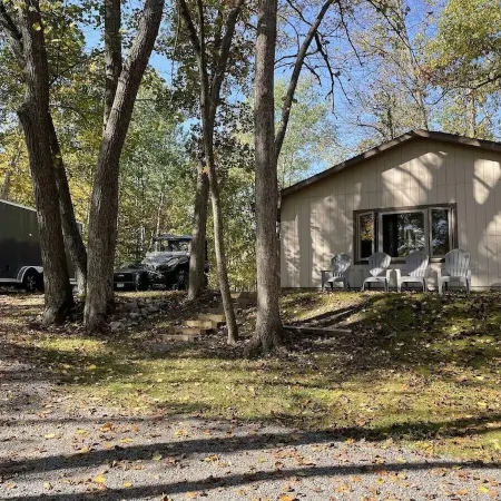 Emily Channel Cabin on the water with ATV trail access from your doorstep!