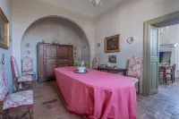 Historic villa with swimming pool surrounded by nature