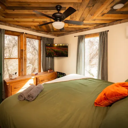 Treehouse Hot tub on 60 acre farm near downtown