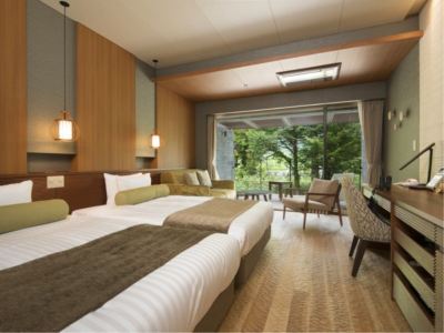 ツインルーム(テラス)(本館) 上高地 ホテル白樺荘の写真