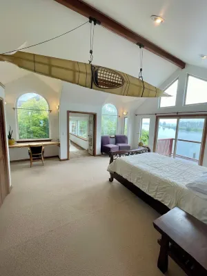 Breathtaking Views at the Nehalem River Retreat Hotels near Nehalem Welcome sign