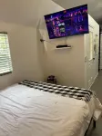 Modern relaxing cabin.  Firepit,  goats on property, and nearby fishing,.