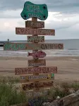 Stunning Oceanfront Beach House near Holly Beach w/balcony & awesome beach decor