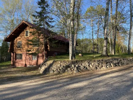 Log Cabin on Caribou Lake in Chippewa National Forest