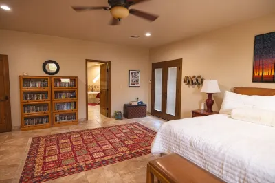 60-acre custom home with breathtaking views of city of Las Cruces & Organs!