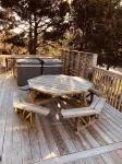 Beach Cottage on the best street in Salvo, located 2 lots from beach access.