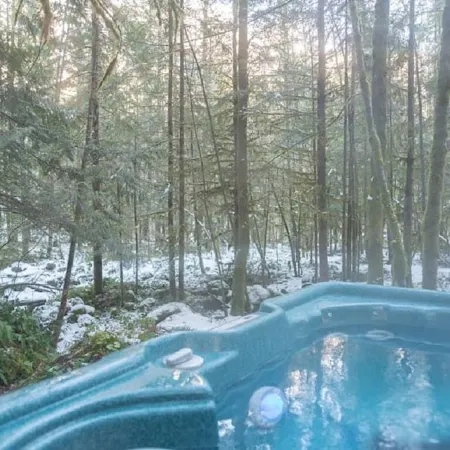 Laughing Bear Log Cabin, historical, sleeps 8, full kitchen, 2 dining areas!!