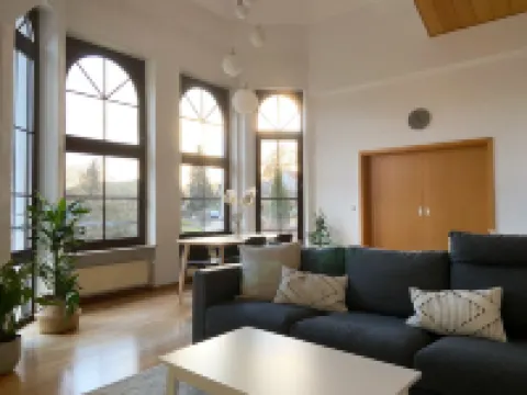 Newly furnished vacation apartment with a fantastic view of the castle Hotels in Dahn