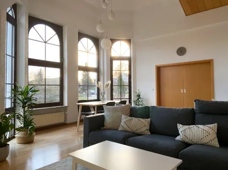 Newly furnished vacation apartment with a fantastic view of the castle Отели в г. Дан