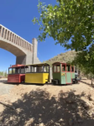 Private 2.5-Acre Retreat with Lush Palms, Pool, Play Train & Tortoises