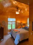 Adorable and bright lake house!  Retro feel all the modern amenities