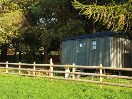 Shepherds Hut with stunning views located on the edge of the peak district Отели в г. Макклсфилд
