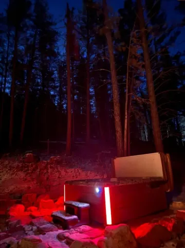 Little Belt Getaway! 3 bedroom 2 bath cabin with WiFi and hot tub.