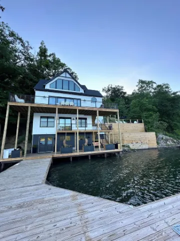 Meticulously designed waterfront, 4 level home, on sought after Keuka Lake!