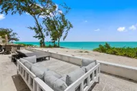 Beachfront White Palm Villa - Tar Bay - Homestay