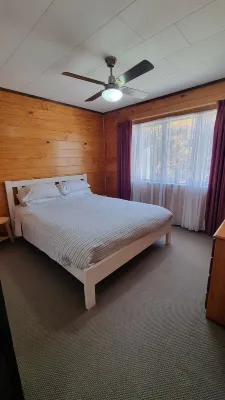 The Bach in old Wharewaka well located for a fabulous lake holiday.