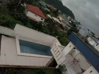 Modern two-rooms spacious apartment with pool, terrace,amazing sea and town view - piscine