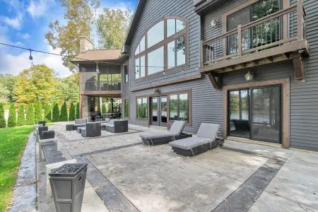 Water Front, private beach property with 2 master bedrooms!  Amazing views