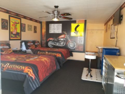 Galaxy of Harley Bikers Between Bryce and Zion