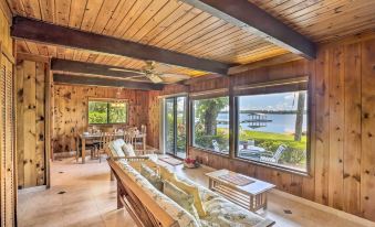 Lakefront Home with Game Room, Kayaks, and Fire Pit
